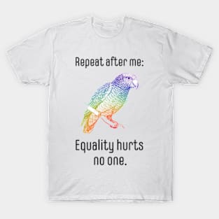 Repeat after me: equality hurts no one T-Shirt